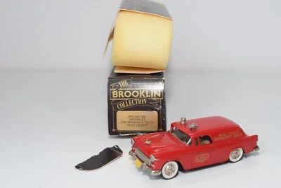 B7 1:43 BROOKLIN BRK 26A BRK26A CHEVROLET FIRE MARSHAL'S TRUCK ROCK COUNTY MIB - Immagine 1 di 4