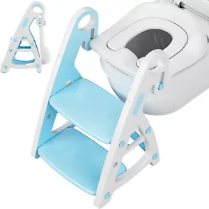 Homfa Entrenador de inodoro Accesorio de inodoro Niños Asiento de inodoro Asiento de inodoro con escaleras - Imagen 1 de 16