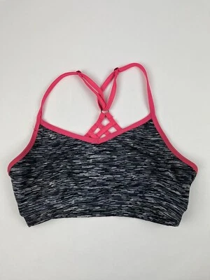 Sujetador deportivo SO para mujer mediano negro rosa Foto 1 de 4