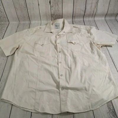 JORDAN CRAIG мужской 3XL Western ковбой рубашка с длинным рукавом жемчуг застежки - Изображение 1 из 4