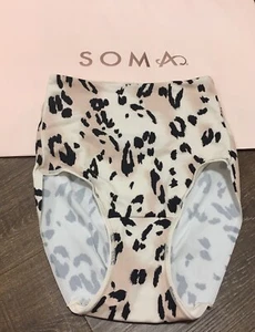 NEW Soma Vanishing Tummy Brief Panty Champagne Wildest Dreams Animal Print XS - Picture 1 of 3