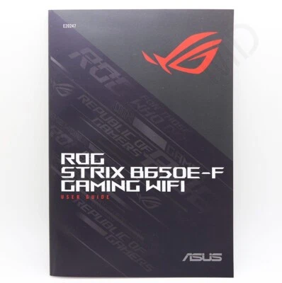 ASUS User Guide Manual, for ROG STRIX B650E-F Gaming WIFI Motherboard AM5 Socket - Image 1 of 2