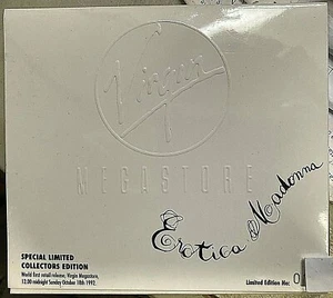 Madonna – Erotica - CD AUSTRALIAN Numbered Ltd Ed Book Jacket Embossed cover - Imagen 1 de 8