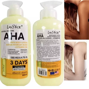 AHA Strong Brightening Body Cream Hydroxy Acid Vitamin C Whitening 500ml USA - Picture 1 of 8