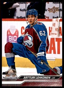 2023-24 Upper Deck Series 1 Artturi Lehkonen Rookie Colorado Avalanche #41