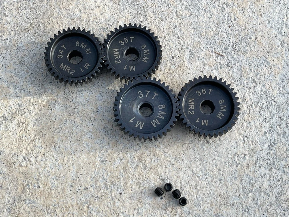 8mm Mod 1.0 Pinion Gears 34-37T  SPEED GEARS RATED TO 200+ MPH!! - Image 1 of 3