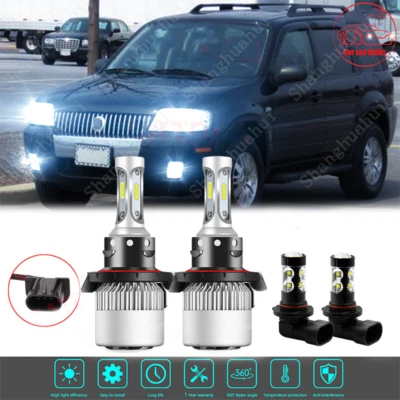 Combo 4X faros LED + kit de faros antiniebla 6000K para Mercury Mariner 2005-2011 Foto 1 de 4
