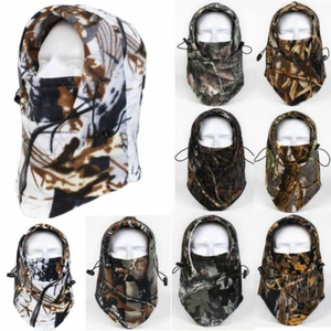 Thermal Fleece Balaclava Face Mask Hood Windproof Ski Face Mask For Cold Weather - Picture 1 of 30