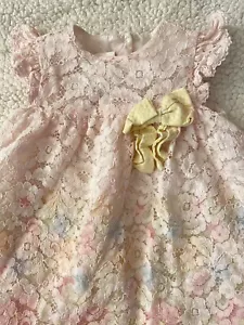 Bonnie Jean Toddler Girls 24 M Floral Lace Dress Spring Summer - Picture 1 of 7