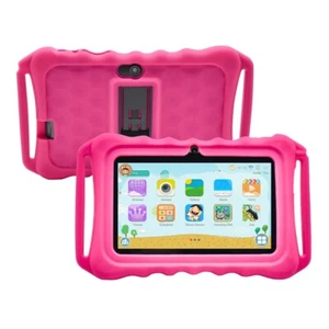 64GB 7" Android 9.1 Tablet PC For Kids Quad-Core Dual Cameras WiFi Bundle Case - Picture 1 of 14