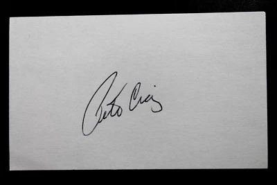 Pete Craig 1964-66 Washington Senators Signed Autographed 3x5 Index Card - Image 1 of 2