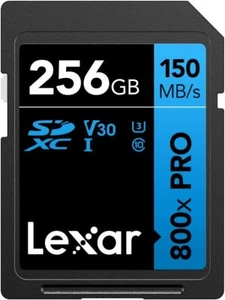 SD Card Lexar Professional 800X SD Card 256GB 150MB/s High-Speed Memory Card - Picture 1 of 7