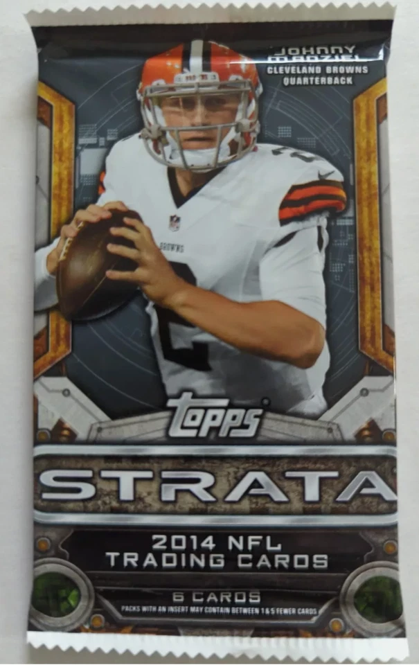 2014 TOPPS STRATA Football Blaster Pack Sealed - Derek Carr? Mike Evans? Auto? - Image 1 of 1