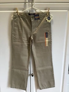 New Boys Cherokee Uniform Pants Size 10 Husky Adjustable Waist Oyster Color - Picture 1 of 5