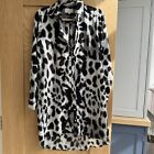 Leopard Print Shirt Dress Size 12/Medium Silk Fred