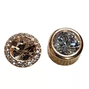 MICHAEL KORS Gold and Silver Intricate and Simple Mishmash Earrings - Picture 1 of 6