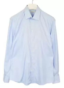 SUITSUPPLY Traveller Extra Slim Fit Formal Shirt Men's (UK) 43 Blue - Picture 1 of 12