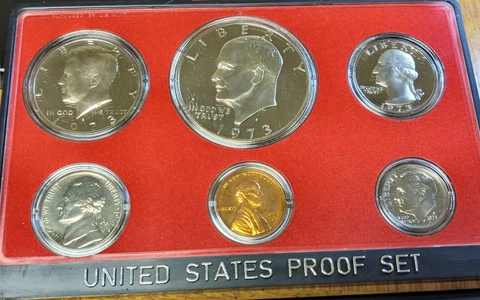 1973 Proof Set With DDR-004 Ike Cover