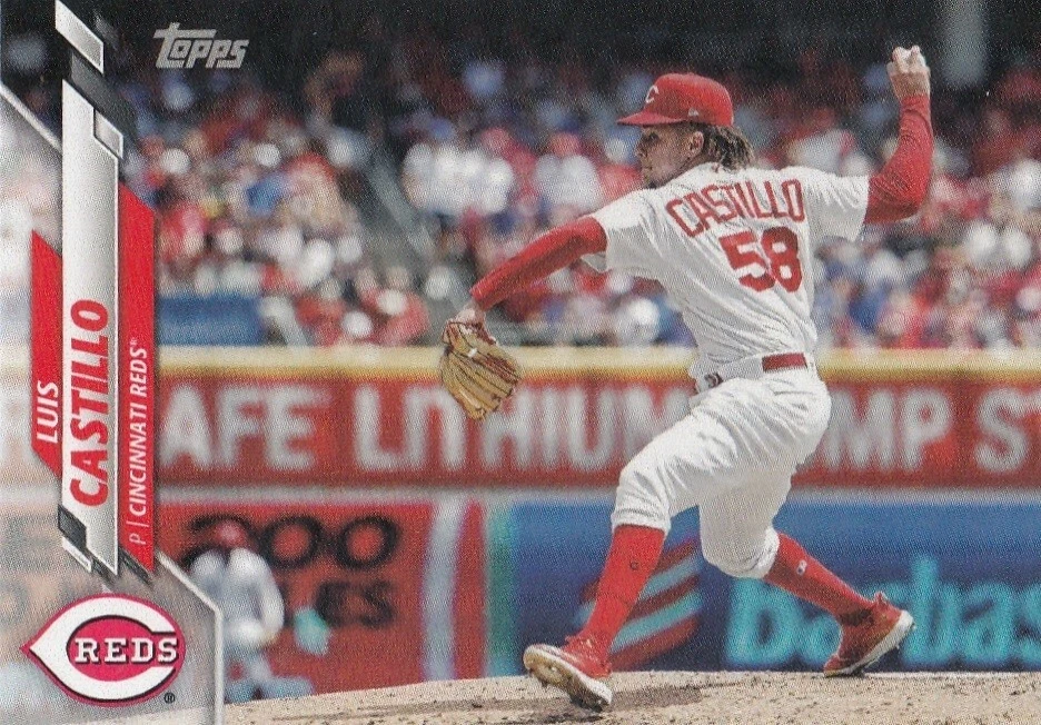 LUIS CASTILLO TOPPS MINI ON DEMAND BASE CINCINNATI REDS #107 2020 20 - Image 1 of 1