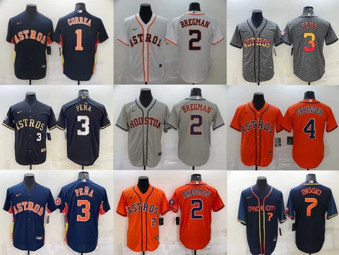 Men's Houston Astros - #1 #2 #3 #4 #5 #7 Cool Base Stitched Jersey Cover