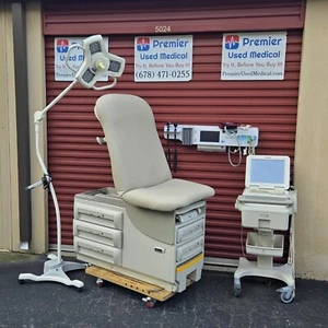 Exam Tables for Sale Ritter Midmark 604 w New Cream Wide *Premier Used Medical* - Picture 1 of 24