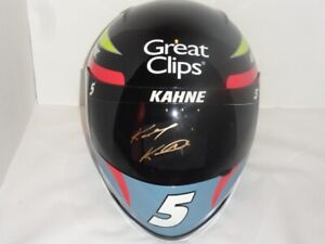 KASEY KAHNE #5 SIGNED FULL-SIZE REPLICA GREAT CLIPS HELMET PROOF AUTOGRAPHED