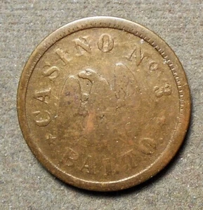 Balto. (MD), Casino No. 3 (Eagle) 5 (Wreath). Brass, 20mm, Miller Md-25a, Sch - Picture 1 of 2
