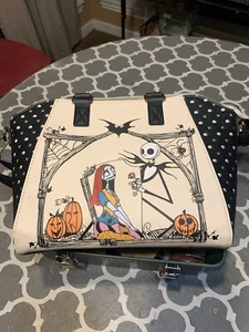 Loungefly NIGHTMARE BEFORE CHRISTMAS Halloween Kürbis Friedhof Umhängetasche Tasche - Bild 1 von 13