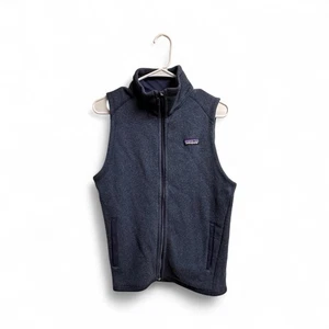 Patagonia Blue Fleece Vest Men’s Medium Full Zip Sleeveless Jacket Outdoor  - Picture 1 of 3