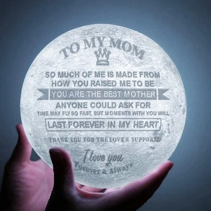 Engraved 3D Moon Lamp Valentine's Day Gift for Mom, to My Mom from Daughter S... - Picture 1 of 6