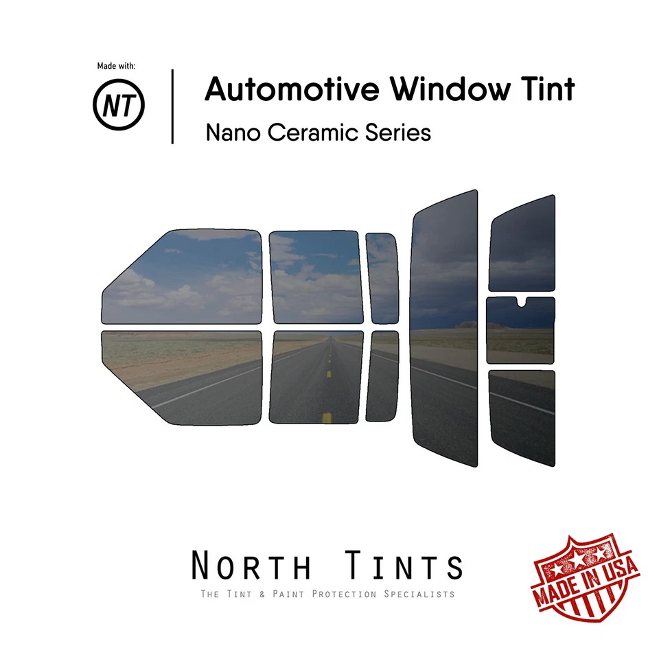 Película de tinte de ventana precortada nano cerámica vidrio para automóvil para GMC Sonoma 2001-2004 4 puertas Foto 1 de 4