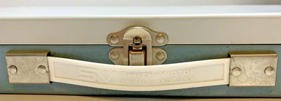 Vintage SV Smith Vector Metal Case w/Handle Latch Close Griffith, IN 14.5"x7"x2" - Image 1 of 2