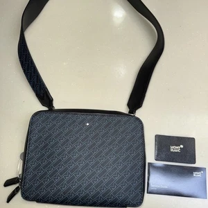 Original Montblanc Monogram Clutch CrossBody Schultertasche Geldbörse Portemonnaie Herren Damen - Bild 1 von 2