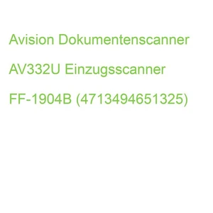 Avision Dokumentenscanner AV332U Einzugsscanner 000-0972-02G (4713494651325) - Bild 1 von 2