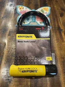 Kryptonite New York Lock Standard (STD) New-U Model With U-Bracket 9/10 Security - Picture 1 of 24