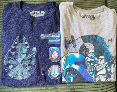 2 Two T Shirts Star Wars  XL /Large Bundle Blue & Gray, Rebel Alliance, T-Shirts - Image 1 of 4