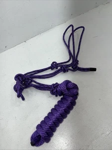 New Tough 1 Purple Poly Rope Tied Halter #50-1010 G-504 - Picture 1 of 13