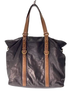 [Sehr guter Zustand] Coach 70191 Tasche schwarz braun Harrison Leder gebraucht aus Japan - Bild 1 von 8
