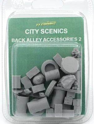 TTCombat DCSRA002 Back Alley Accesorios 2 (Calles de la Ciudad) Terreno Paisaje Basura Foto 1 de 4