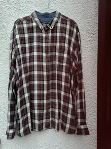 PEACOCKS:Men Checked M/Colour L/S Shirt With Breast Pocket 💯% Cotton Size XXL - Picture 1 of 8