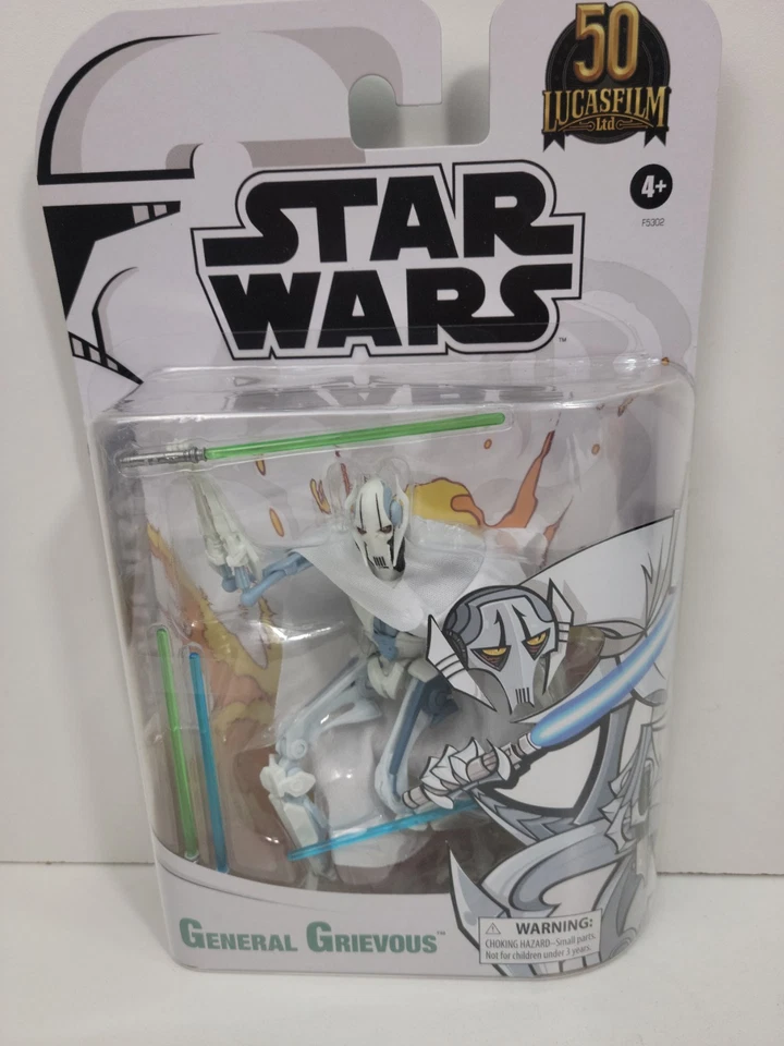 STAR WARS 6" SERIE NEGRA WALMART 50 ANIVERSARIO GENERAL GRAVES GUERRAS CLON Foto 1 de 4