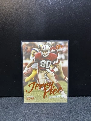 Jerry Rice Orange /100 #VP-10 - 2019 Panini Luminance Vintage Performers - Image 1 of 3