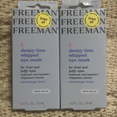 Freeman Sleepy Time Whipped Eye Mask 0.5 oz ea 2 BOXES  for tired & puffy eyes - Image 1 of 4