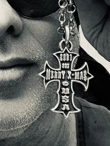 TRAVIS WALKER Doble Cruz Navidad 2001 Cruz Colgante 925 con Bolsa y Tarjeta de Garantía - Imagen 1 de 12