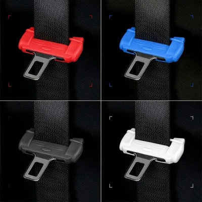4X Silicone Car Seat Belt Buckle Cover Anti Scratch Protector Case Accessories Foto 1 de 4