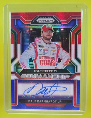 2022 Panini Racing Prizm Dale Earnhardt Jr Patented Penmanship RWB 01/25 - Image 1 of 4