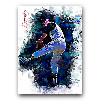 Tarjeta de arte limitada Jim Bunning #8 18/50 firmada por Edward Vela (piratas de Pittsburgh) Foto 1 de 2