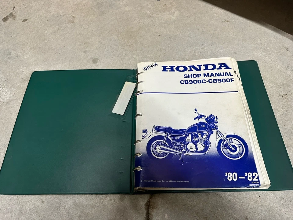 Руководство по ремонту сервисной мастерской Honda 1980 - 1982 CB900C CB900F 900 900F 6146103 - Изображение 1 из 3