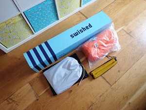 Swished Beach Tents Pop-Up Style 2 Person with Reflective Cover, Carpet and Pegs - Picture 1 of 9