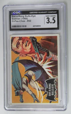 1966 Topps Batman Bat-A-Rang Bulls-Eye #32 CGC 3.5 - Image 1 of 3